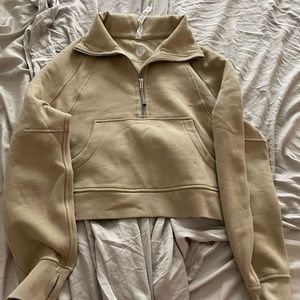 scuba half zip funnel neck in trench